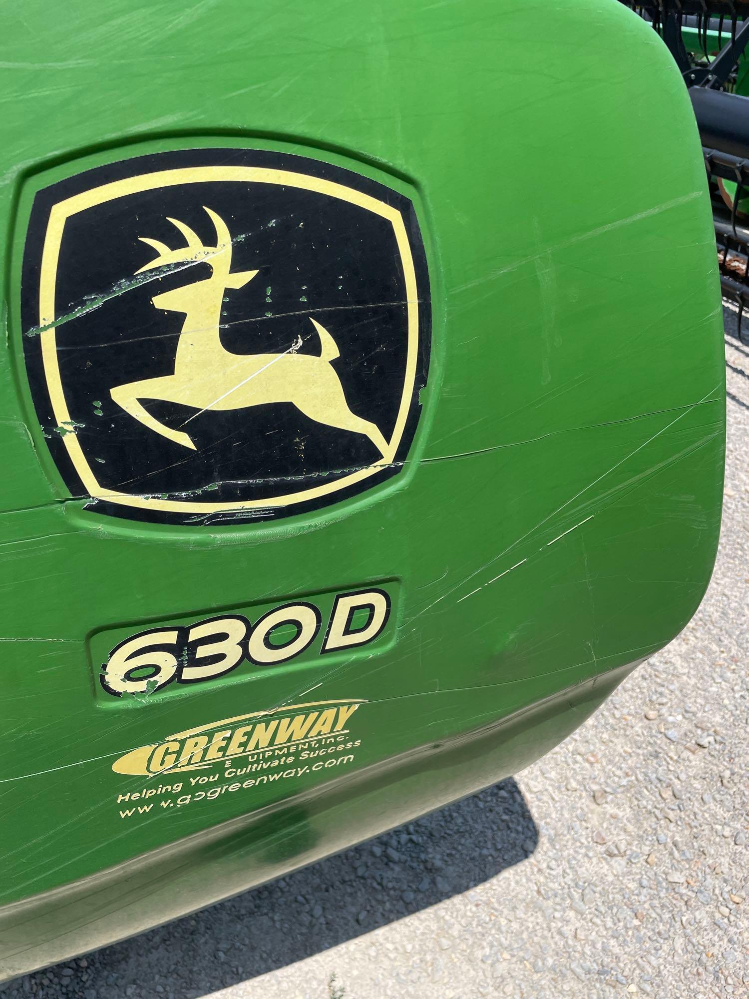 630D JOHN DEERE DRAPER PLATFORM, 2009 YR.