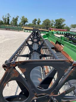 630D JOHN DEERE DRAPER PLATFORM, 2009 YR.