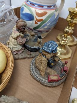 Stone Eggs, Pottery, Bunny on Nest Dish, etc.