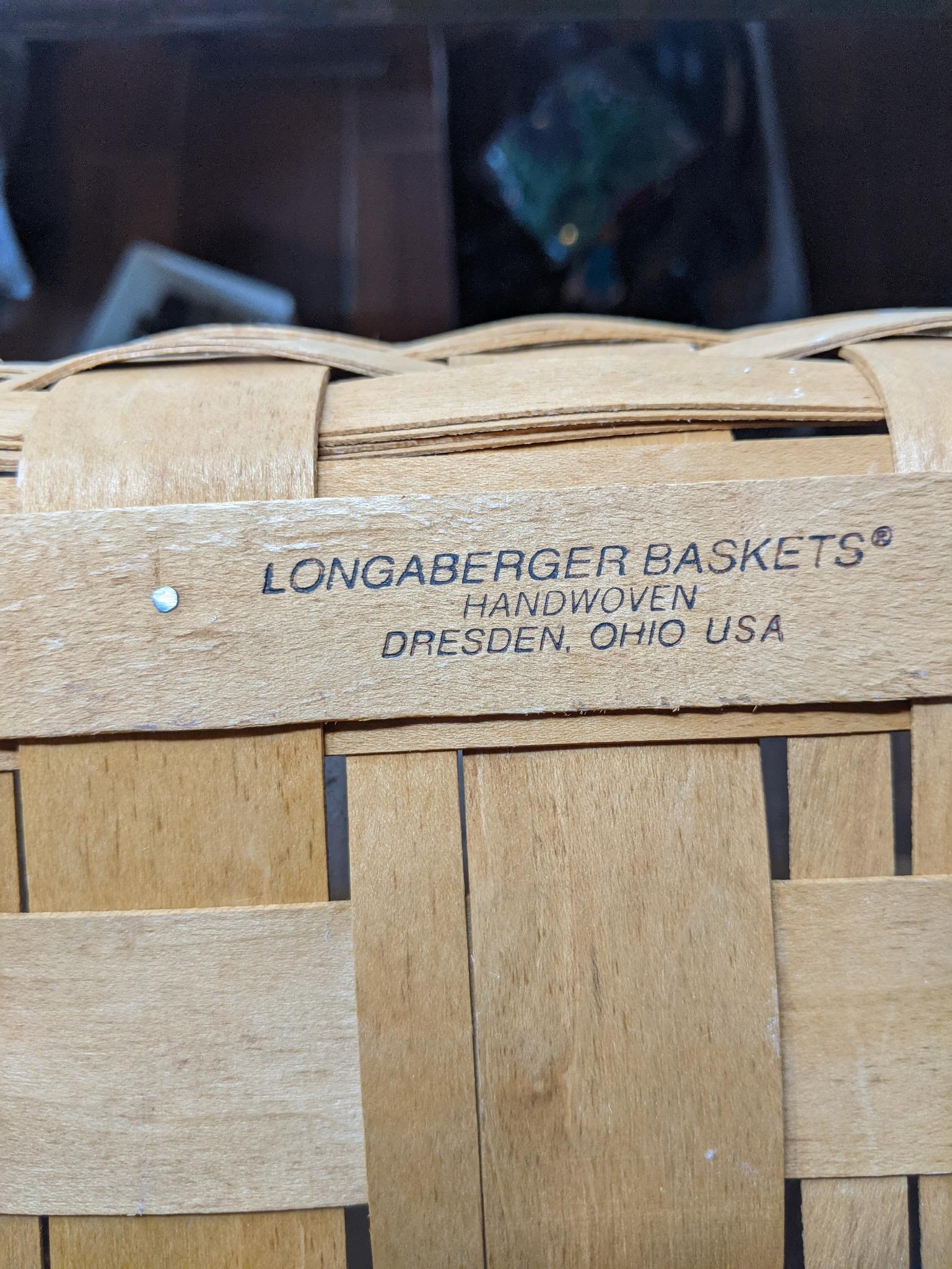 2 Longaberger Baskets- 1996 & 1998