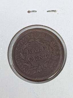 Half Cent 1850 F