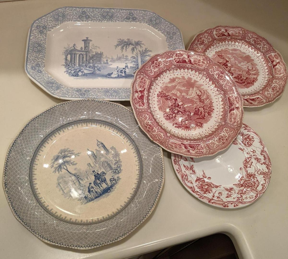 Transferware Plates & Platters