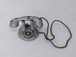 Miniature Cast Metal Telephone