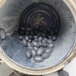 Container of Lead Sinkers and Melter