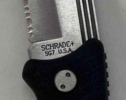 Schrade Outback Pocket Knife with Canvas Sheath