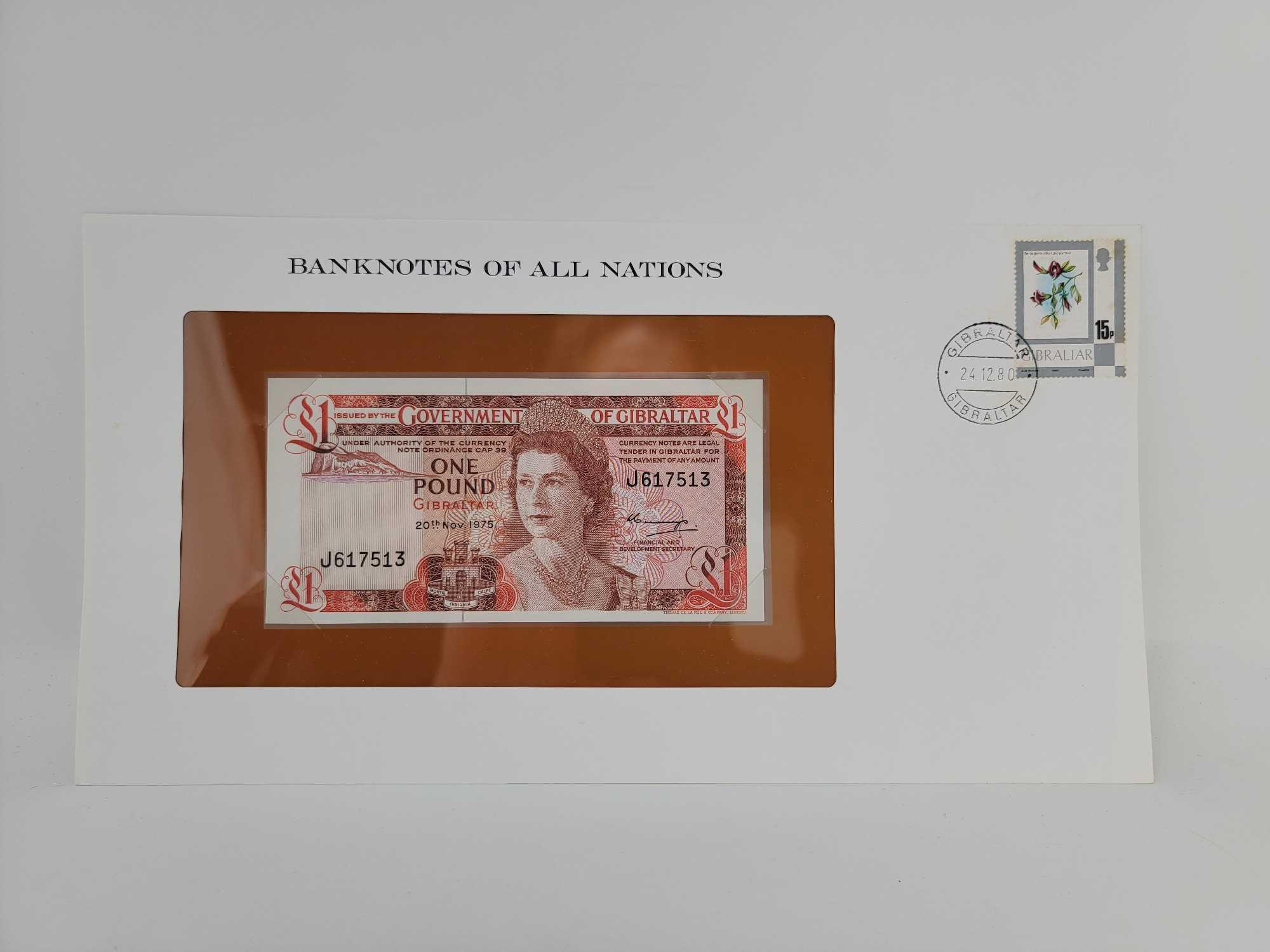 Collection of "Banknotes of All Nations" with Box and Informative Tab Dividers