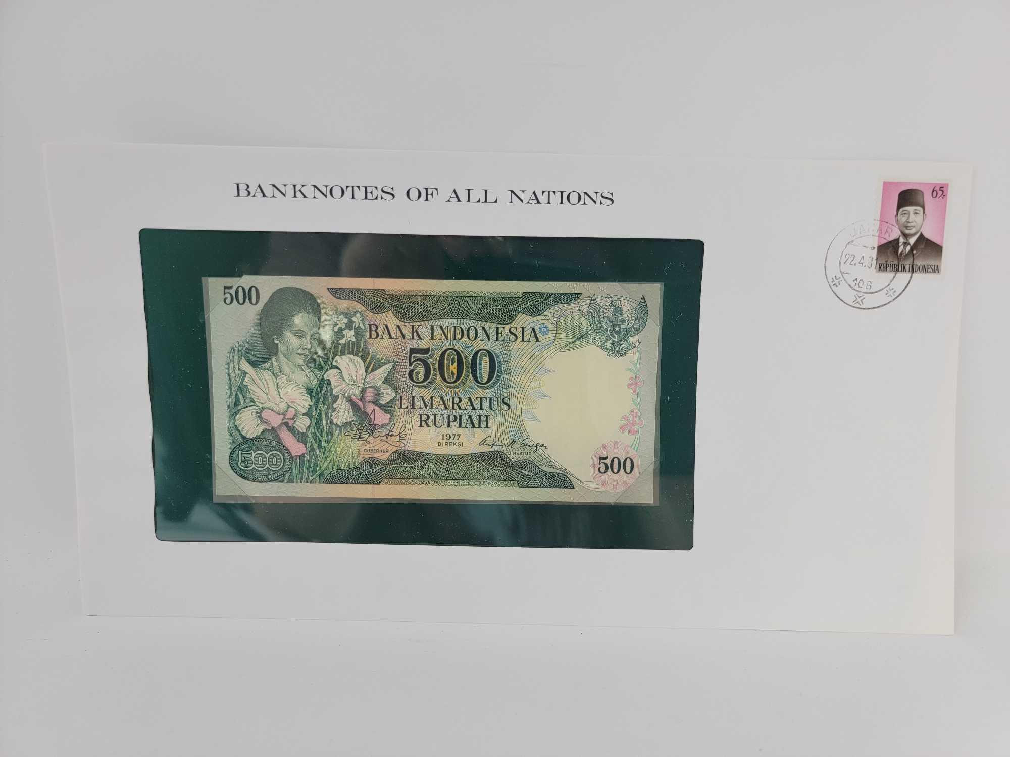 Collection of "Banknotes of All Nations" with Box and Informative Tab Dividers