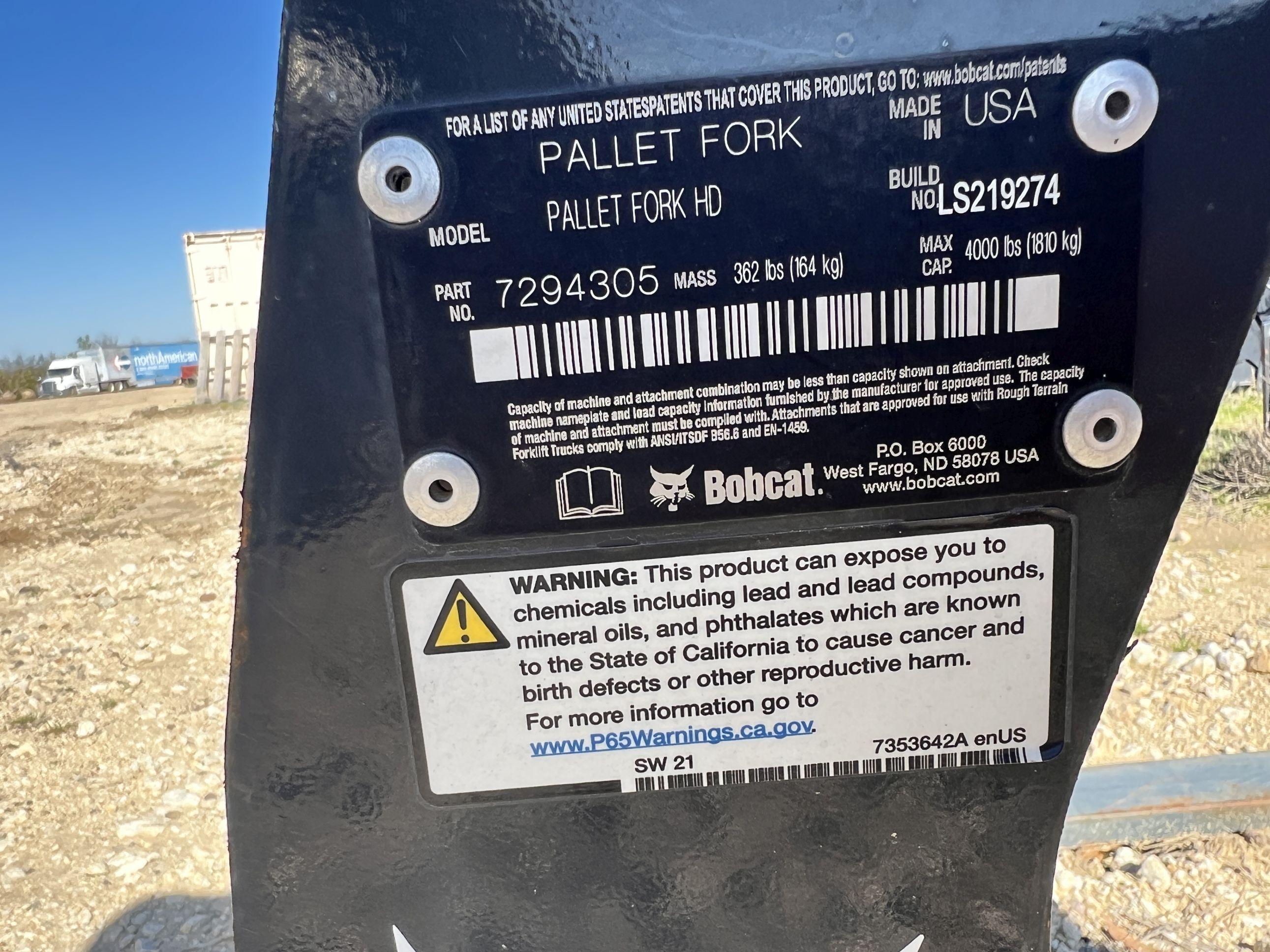 Bobcat HD Pallet Forks Mexia TX