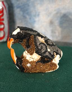 Unique Decorated Beaver Skull Taxidermy