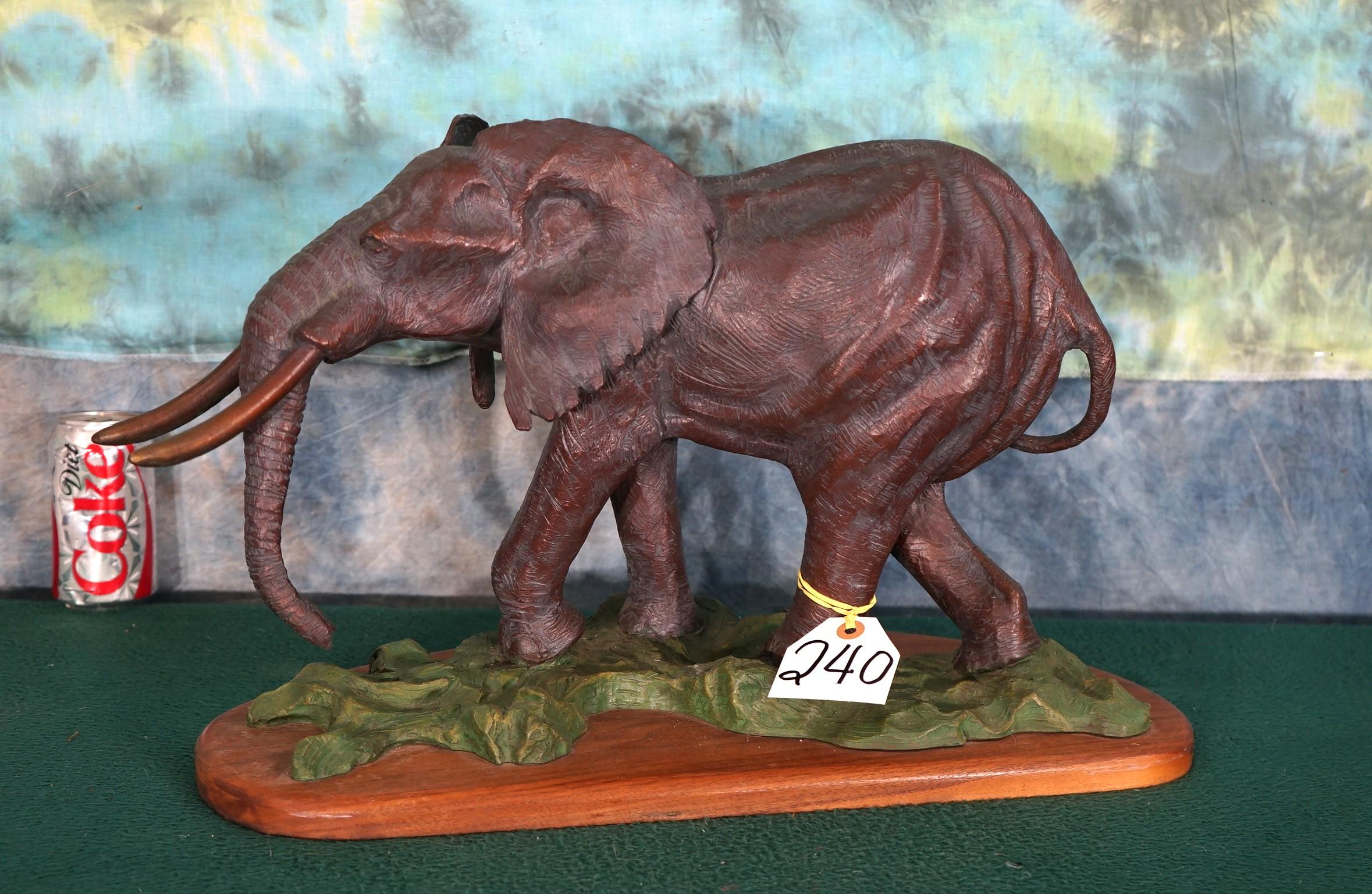 Very Nice Large Bronze Elephant