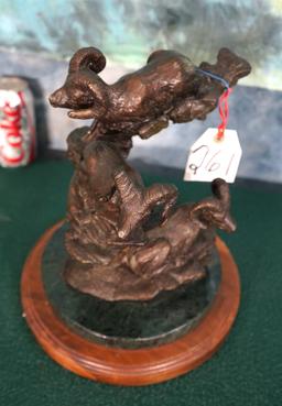 Bighorn Sheep Bronze "The Big Sky Country" by Geoffrey Smith # 5 of only 28