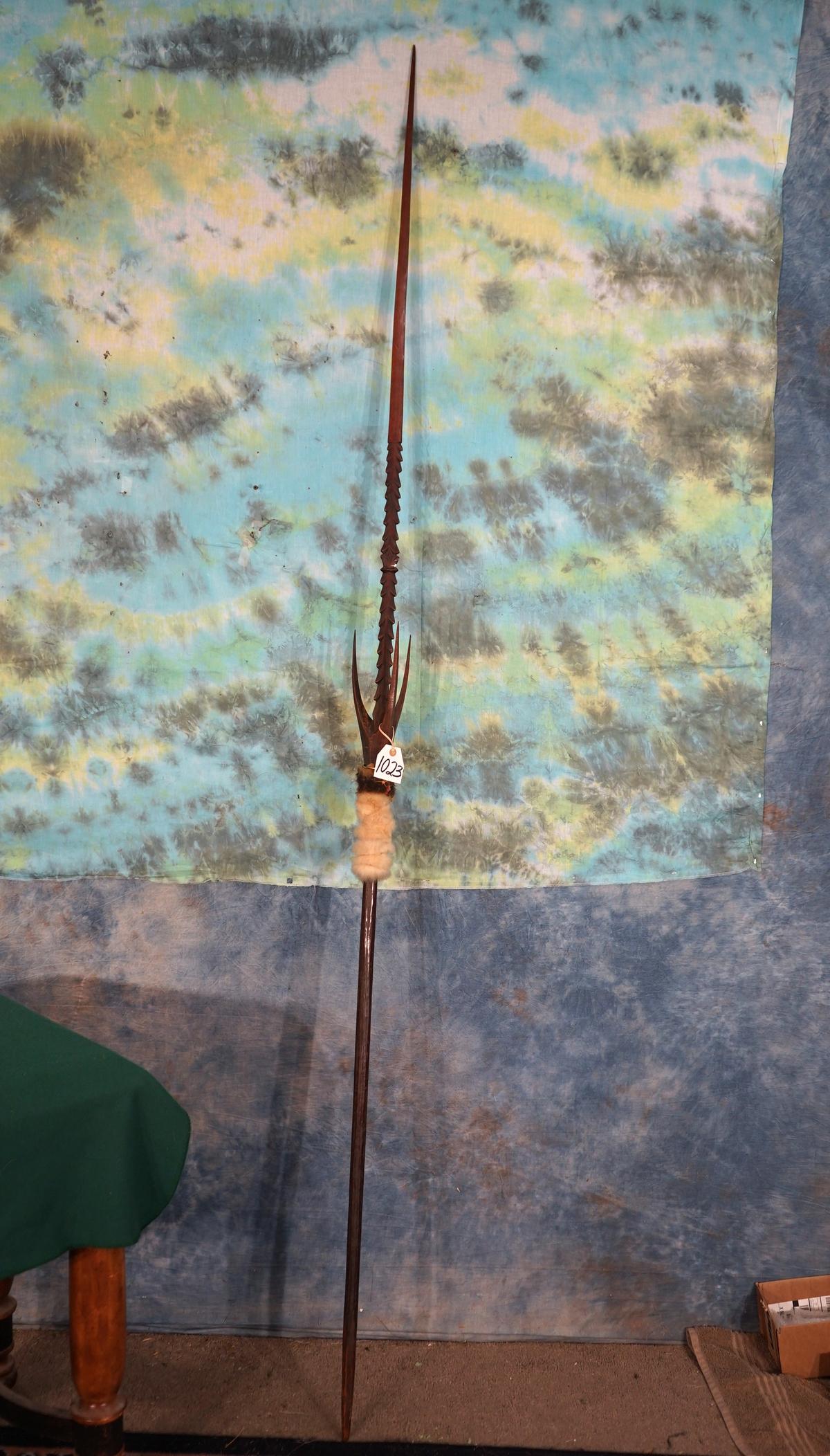 83" Tall Eskimo Fishing Spear