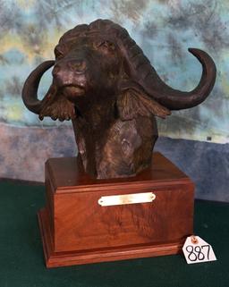 Excellent Cape Buffalo Bronze by R.C. Hunt