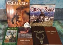 (6) Books About Big Game Hunting and Records of Exotic Animals
