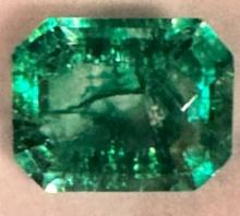9.15Cts. Emerald Beryl Type and Emerald Cut Certified Loose Gemstone