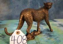 Pretty Cheetah Resin Statue