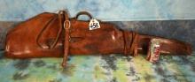 Good Leather Gun Carrying Case for Pack Saddle Horse Hunt