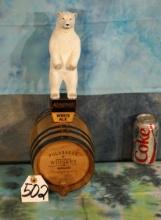 Polar Bear Whiskey Barrel Container For Wall or Table Decor