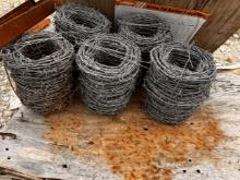 5 rolls of barb wire