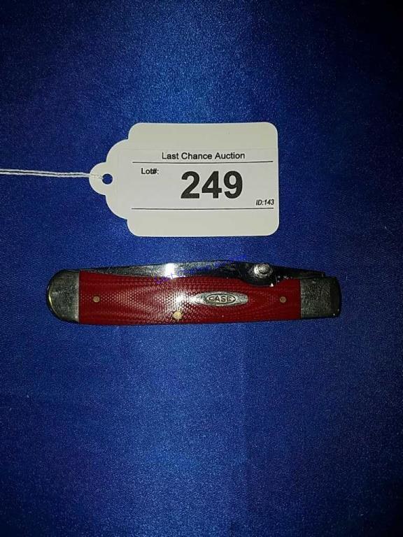 Case Pocket Knife Trapperlock Red