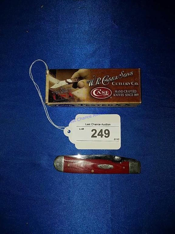 Case Pocket Knife Trapperlock Red