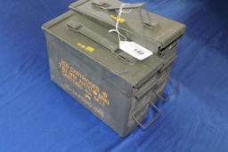 2-30 Cal.  Metal Ammo Boxes