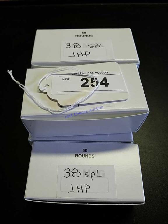 5-50ct Boxes of .38 Spec.J HP