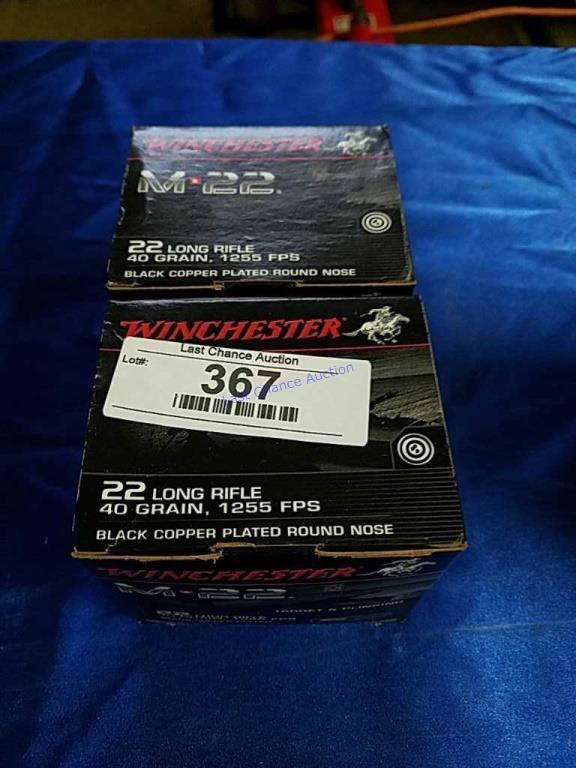 2-BOxes of 400ct Winchester M22 .22lr