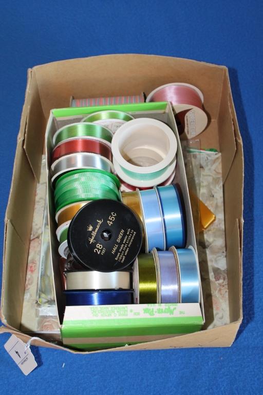 Lot of Wrapping Paper and Ribbons