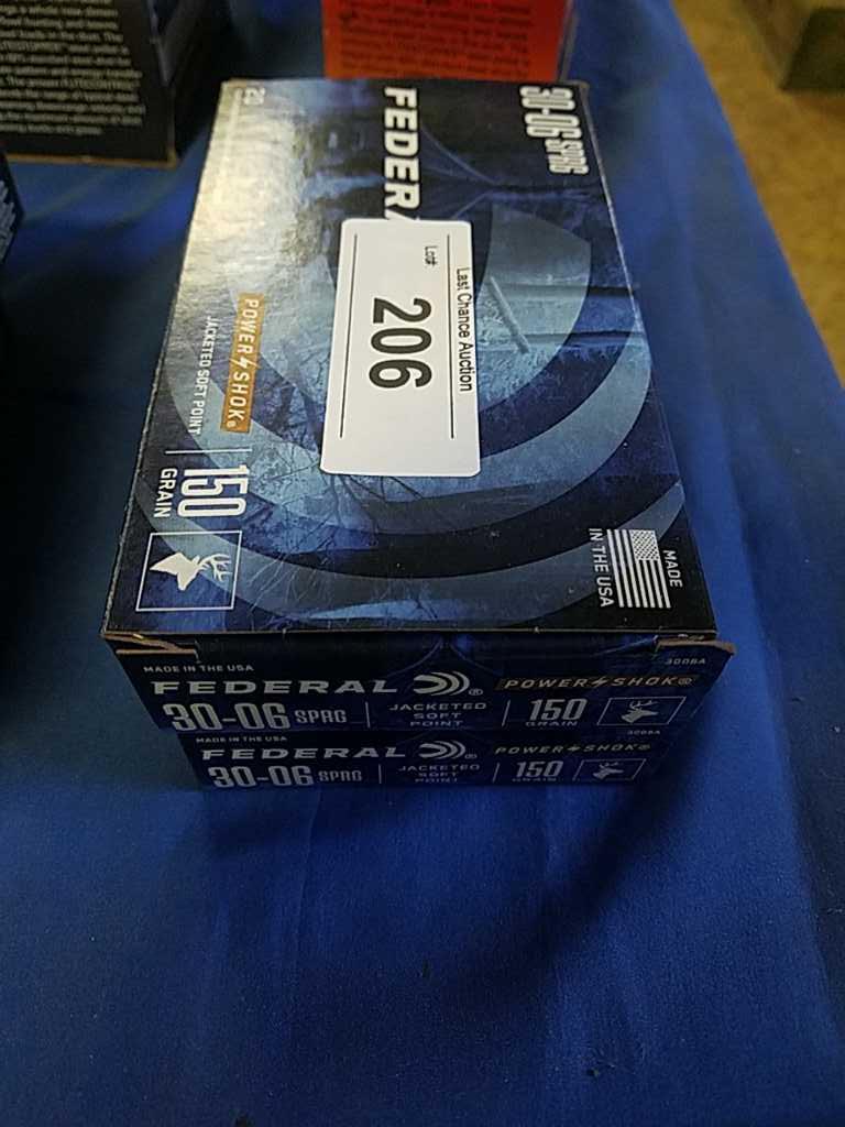 2X-20ct Federal 30-06sprg 150gr JSP