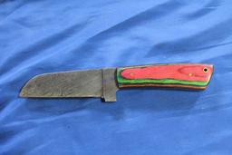 Custom Wood Handle 4" Damascus Knife