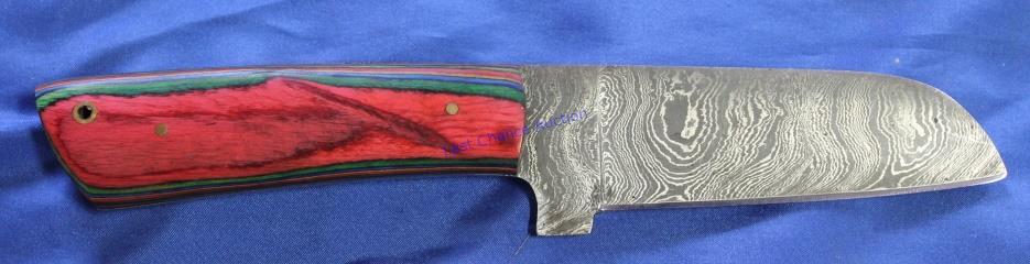 Custom Wood Handle 4" Damascus Knife