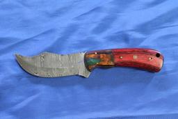 Custom Wood Handle 4" Damascus Knife