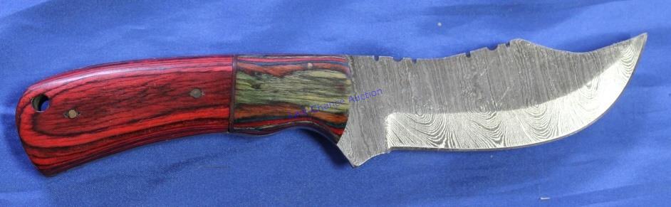 Custom Wood Handle 4" Damascus Knife