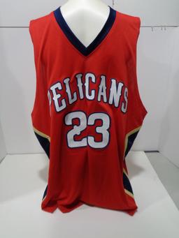Anthony Davis New Orleans Pelicans Autographed Custom Home Red Style Jersey w/GA coa