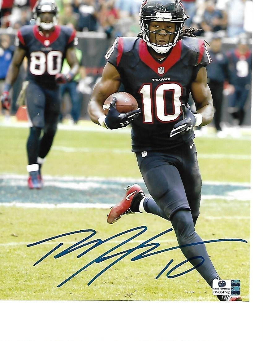 DeAndre Hopkins Houston Texans Autographed 8x10 Running Photo w/GA coa