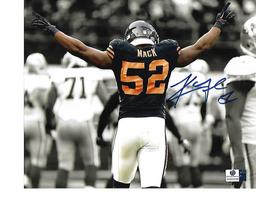 Khalil Mack Chicago Bears Autographed 8x10 Spotlite Photo w/GA coa