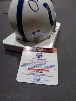 Andrew Luck Indanapolis Colts Autographed Riddell Mini Helmet w/GA coa