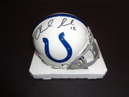 Andrew Luck Indanapolis Colts Autographed Riddell Mini Helmet w/GA coa