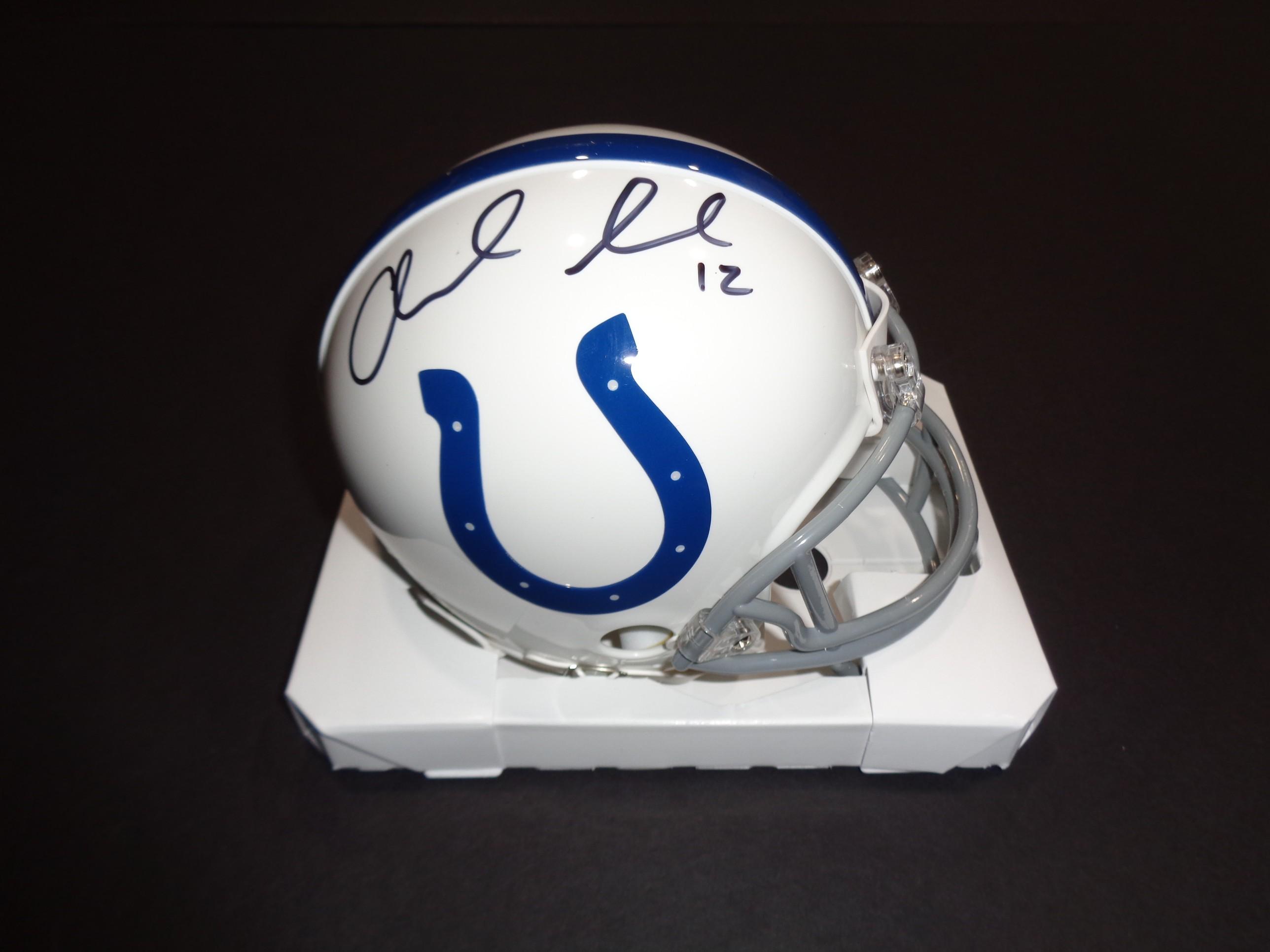 Andrew Luck Indanapolis Colts Autographed Riddell Mini Helmet w/GA coa