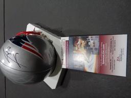 Adrian Phillips New England Patriots Autographed Riddell Football Mini Helmet JSA W coa