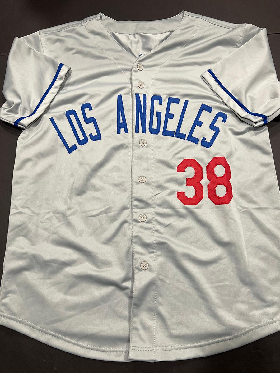 Eric Gagne Los Angeles Dodgers Autographed & Inscribed Custom Baseball Jersey JSA w coa