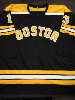 Charlie Coyle Boston Bruins Autographed Custom Hockey Jersey JSA W coa