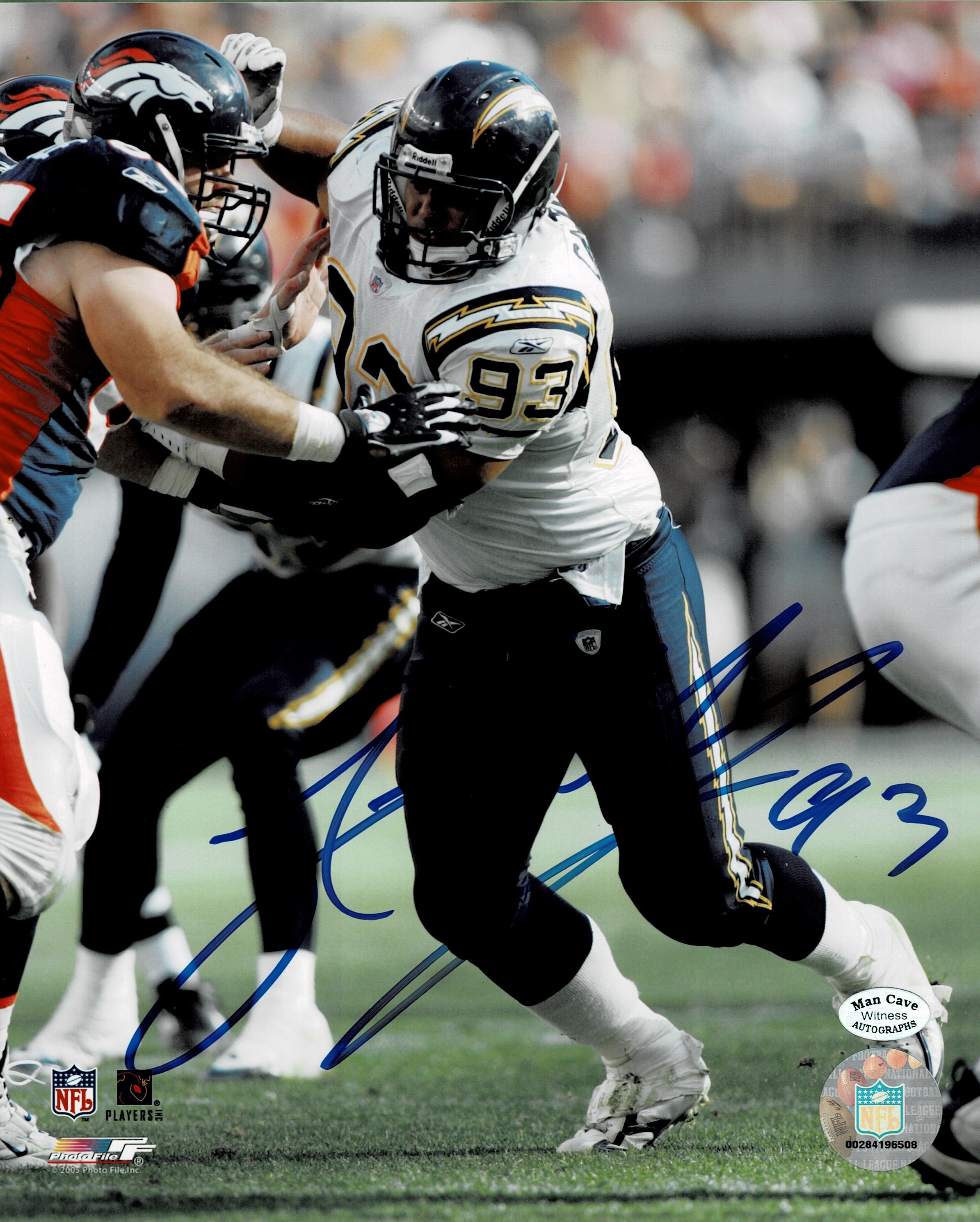 Luis Castillo San Diego Chargers Autographed 8x10 Photo Mancave coa