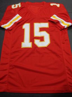 Patrick Mahomes Kansas City Chiefs Autographed Custom Football Jersey GA coa