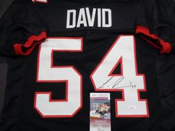 Lavonte David Tampa Bay Buccaneers Autographed Custom Football Jersey JSA W coa