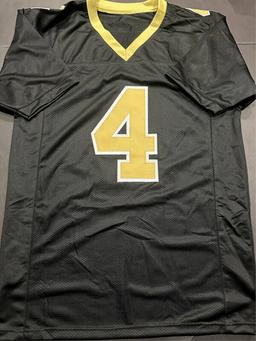 Derek Carr Las Vegas Raiders Autographed Custom Football Jersey GA coa