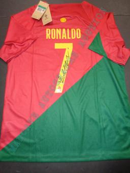 Cristiano Ronaldo  Autographed 2022-23 Home Soccer Jersey GA coa