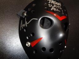 Ari Lehman JASON - Friday the 13th Autographed & Inscribed Hockey Mask JSA W coa