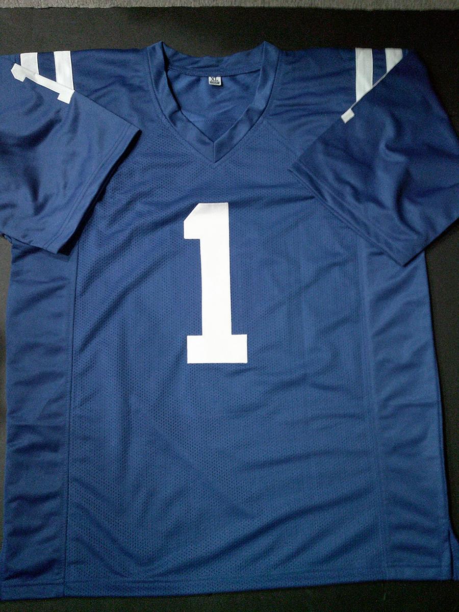 Josh Downs Indianapolis Colts Autographed Custom Football Jersey Beckett Hologram